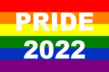 Gurur 2022. LGBT bayrağı. LGBT gurur bayrağı, lezbiyen, gey, biseksüel ve transgender LGBT örgütlerinin bayrağını içerir. İllüzyon. Uluslararası LGBT Onur Günü 2022.