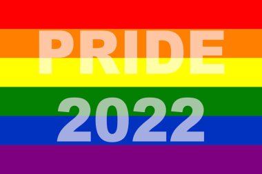 Gurur 2022. LGBT bayrağı. LGBT gurur bayrağı, lezbiyen, gey, biseksüel ve transgender LGBT örgütlerinin bayrağını içerir. İllüzyon. Uluslararası LGBT Onur Günü 2022.