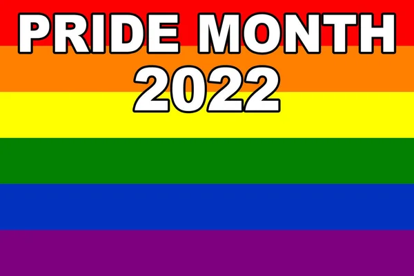 Pride 2022 Lgbt Flag Lgbt Pride Flag Rainbow Pride Flag — ストック写真