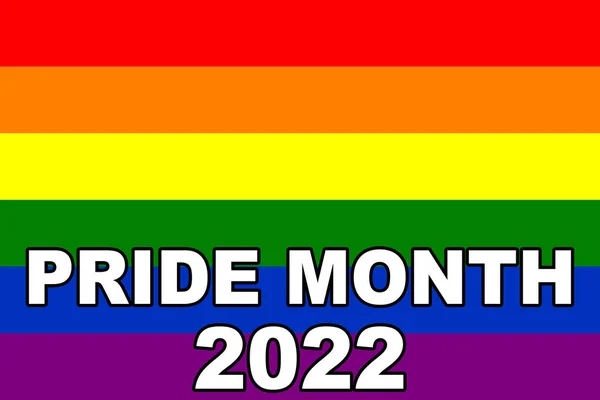 Pride 2022 Lgbt Flag Lgbt Pride Flag Rainbow Pride Flag — стокове фото