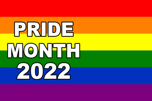 Pride 2022 Lgbt Flag Lgbt Pride Flag Rainbow Pride Flag — ストック写真