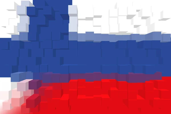 芬兰和俄罗斯 芬兰国旗和俄罗斯国旗 国家联盟 政治和经济关系的概念 横向设计 摘要设计 3D插图 — 图库照片
