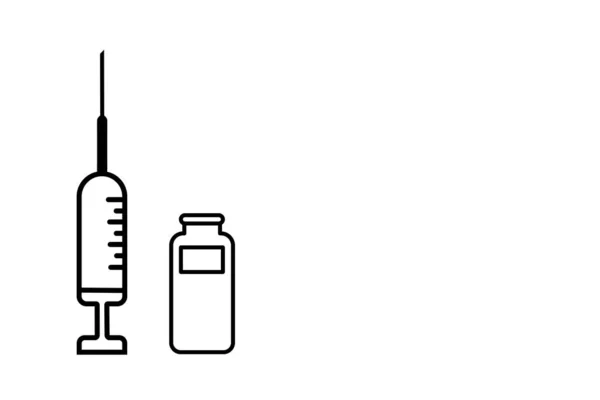 Impfen Pocken Monkeypox Pockenimpfung Entwurf Eines Impfstoffs Mit Injektion Spritze — Stockfoto