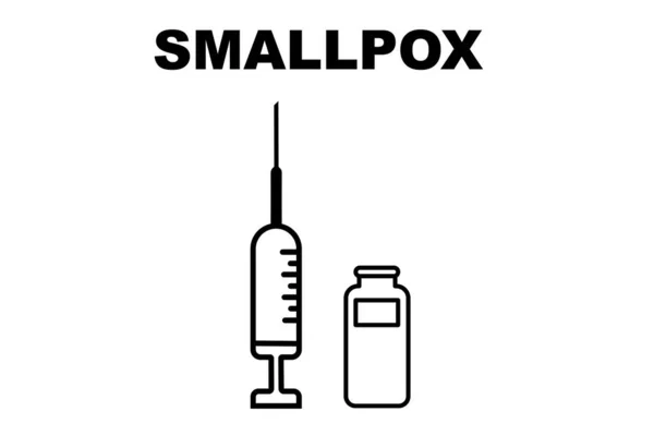 Vaccin Variole Singe Vaccin Antivariolique Conception Vaccin Avec Injection Seringue — Photo