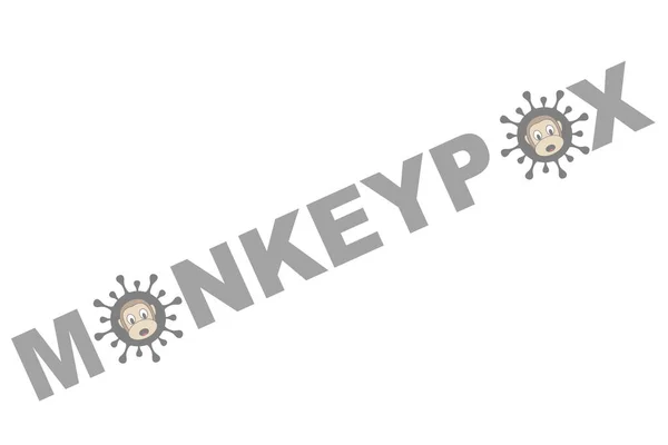 Apenpokken Monkeypox Virus Zoönotische Virusziekte Die Niet Menselijke Primaten Knaagdieren — Stockfoto