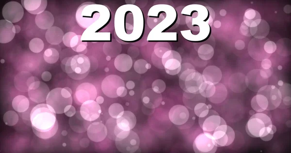 2023 New Year 2023 2023 Written Abstract Background Form Bubbles — Stockfoto