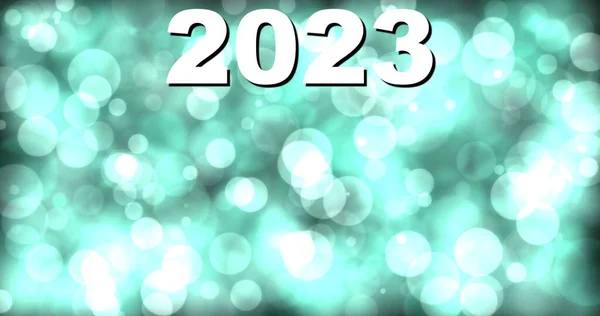 2023 Νέο Έτος 2023 2023 Γραμμένο Αφηρημένο Φόντο Μορφή Φυσαλίδων — Φωτογραφία Αρχείου