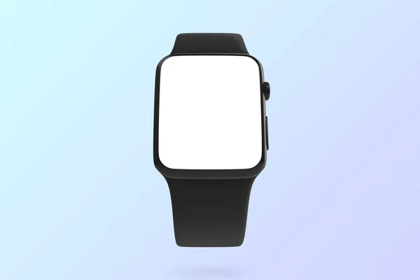 Clock Realistic Smart Watch Mockup Blank Screen Background Gradient Color — 스톡 사진