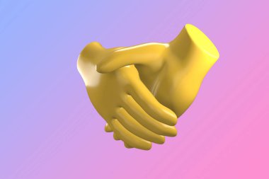 Emoji. Emoticons. 3D rendering of emoji isolated on a gradient background. Space to write. Illustration. 3D illustration. Isolated background. Ready for your mockup design template. Animated cartoon.