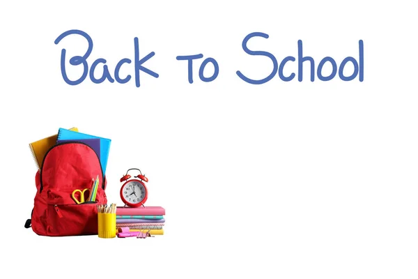 Back School Back School 2022 Pencils White Background Space Text — 스톡 사진