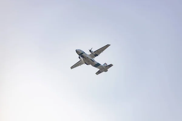 Chasse Avion Véhicule Militaire Répétition Armée Air Espagnole Pour Fête — Photo