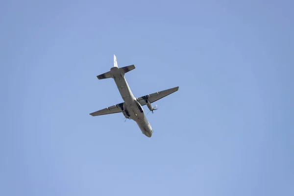 Vadászni Repülőgép Katonai Jármű Spanyol Légierő Október Nemzeti Napjára Próbál — Stock Fotó