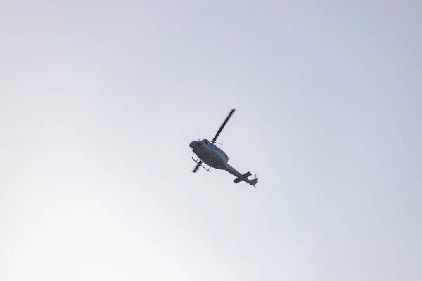 Hélicoptère Répétition Armée Air Espagnole Pour Fête Nationale Octobre Dans — Photo