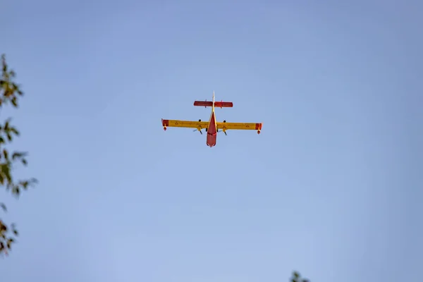 Seaplan Répétition Armée Air Espagnole Pour Fête Nationale Octobre Dans — Photo