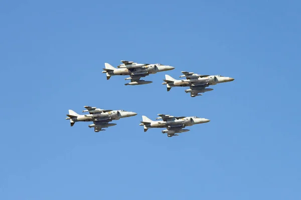Flugzeug Jagd Jagen Militärfahrzeug Spanische Luftwaffe Tag Des Nationalfeiertags Oktober — Stockfoto