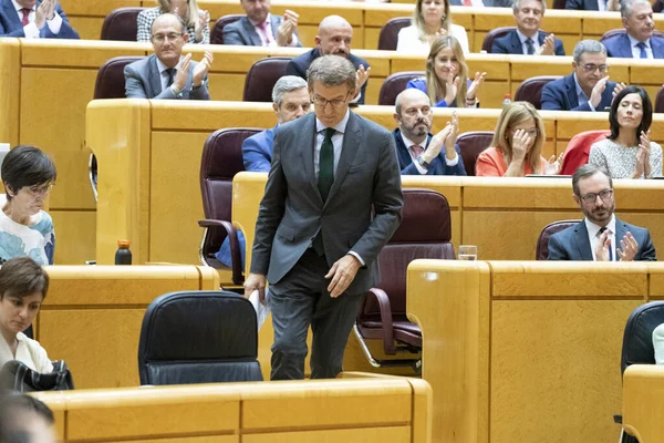Alberto Nuez Feijoo Präsident Der Volkspartei Spaniens Senat Von Madrid — Stockfoto