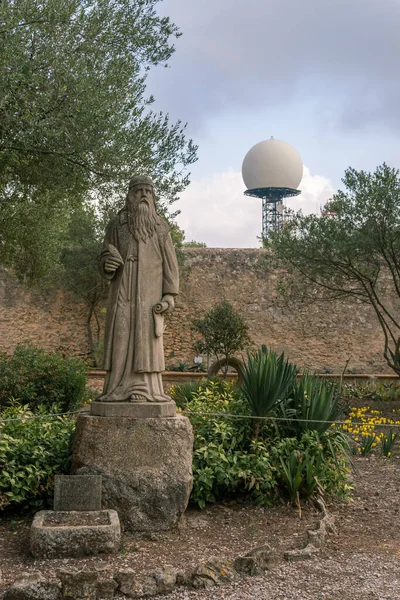 Randa Espanha Outubro 2021 Escultura Pedra Ramon Llull Referência Teólogo — Fotografia de Stock