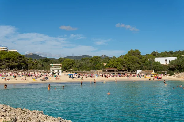 Portocolom Spain October 2021 General View Cala Marsal Beach Sunny — Stock Photo, Image