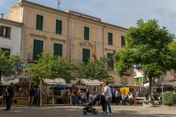 Porreres España Octubre 2021 Feria Anual Otoño Ciudad Mallorquina Porreres — Foto de Stock