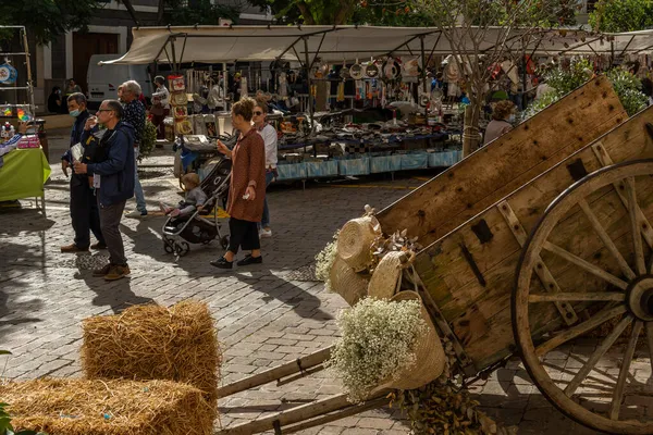 Porreres España Octubre 2021 Feria Anual Otoño Ciudad Mallorquina Porreres — Foto de Stock