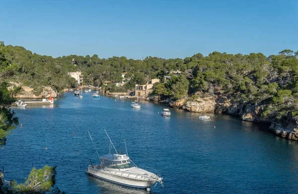 Algemeen Zicht Toeristische Pittoreske Stad Cala Figuera Eiland Mallorca Spanje — Stockfoto