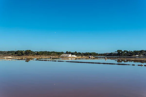 Fábrica Sal Tradicional Situada Ciudad Mallorquina Colonia Sant Jordi Día — Foto de Stock