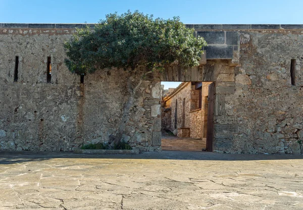 Antiguo Edificio Militar Costa Mallorquina Localidad Cala Forti Una Mañana — Foto de Stock