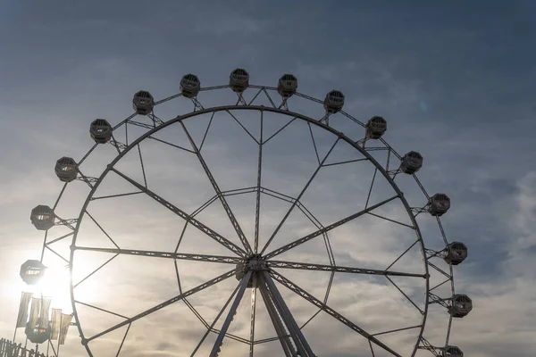 Riesenrad Einem Bewölkten Nachmittag Der Fira Del Ram Palma Mallorca — Stockfoto