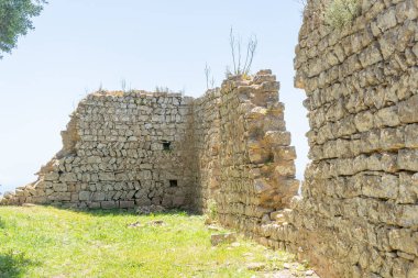 İspanya 'nın Felanitx kentindeki Castell de Santueri harabeleri.