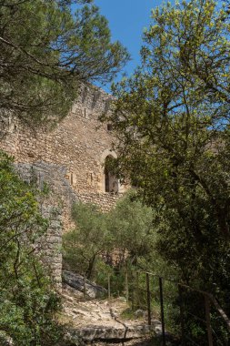 İspanya 'nın Felanitx kentindeki Castell de Santueri harabeleri.
