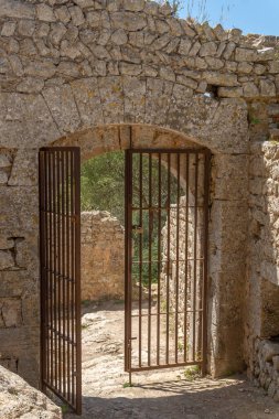 İspanya 'nın Felanitx kentindeki Castell de Santueri harabeleri.