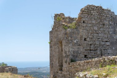 İspanya 'nın Felanitx kentindeki Castell de Santueri harabeleri.