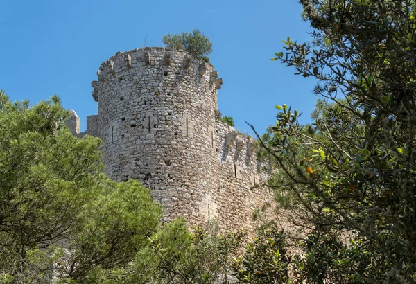 スペインフェラニッツのマヨルカン町に位置するサントゥエリ城の遺跡 — ストック写真