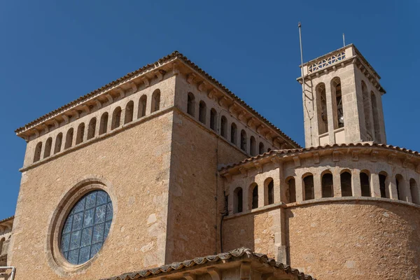 Main Facade Parish Church Majorcan Town Calonge Sunset Sunny Summer — Stock Photo, Image