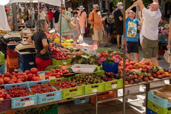 Santanyi Spain July 2022 Street Weekly Market Mallorcan Town Santanyi — Foto de Stock
