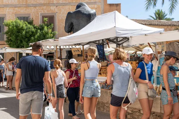 Santanyi Spain July 2022 Weekly Street Market Majorcan Town Santanyi — Photo