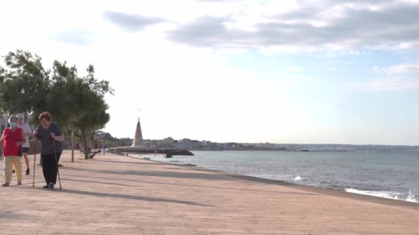 Molinar Spanje Juni 2022 Promenade Van Mallorcaanse Stad Molinar Bij — Stockvideo