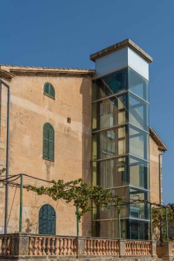Arta, Spain; august 13 2022: Municipal public library of the Majorcan town of Arta. Island of Mallorca, Spain
