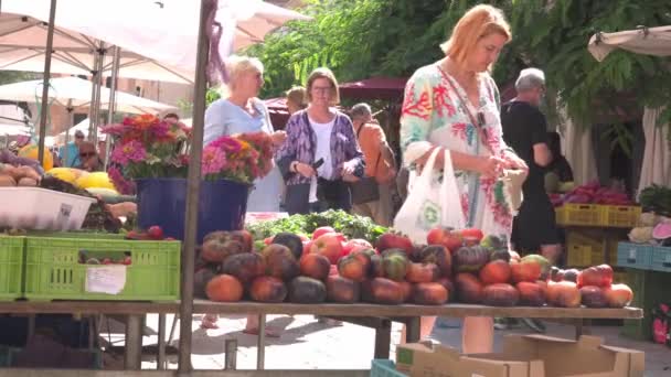 Santanyi Spain July 2022 Street Weekly Market Mallorcan Town Santanyi — Stock Video