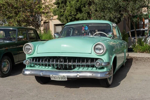 Felanitx Espagne Octobre 2022 Voiture Ford Style Vert Clair 1954 — Photo