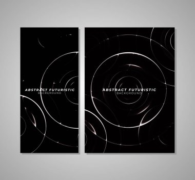 Art Raindrop, Circle - Soyut Tasarım Sanat Çemberi teknolojisi. Soyut fütüristik arka plan, soyut sanat duvar kağıdı. Vektör illüstrasyonu.