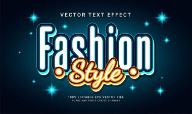 Moda sektörü temalı moda tarzı düzenlenebilir metin efekti