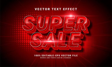 Süper satış düzenlenebilir metin tarzı temalı satış tanıtımı