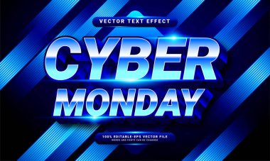 Siber pazartesi düzenlenebilir metin efekti pazartesi günü için uygun. 