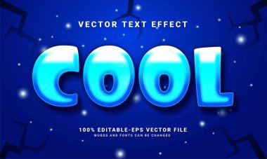 Cool 3D metin efekti, düzenlenebilir metin biçimi ve kış mevsimini kutlamak için uygun