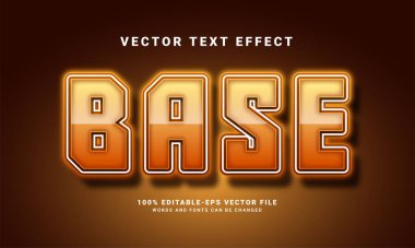 Spor etkinliği ihtiyaçları için uygun kahverengi renk ile temel düzenlenebilir metin biçimi efekti.