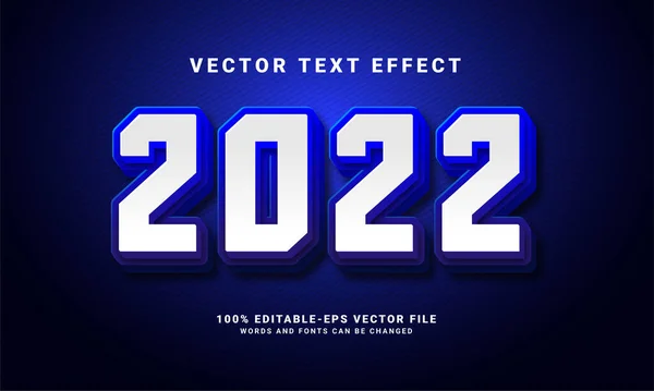 2022 Effet Texte Convient Pour Les Besoins Célébration Nouvelle Année — Image vectorielle