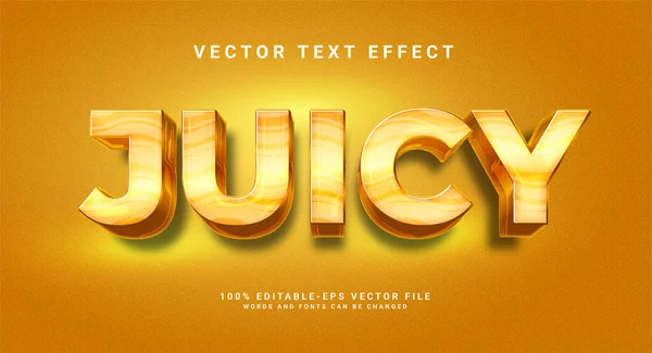 Sappig Elegant Teksteffect Bewerkbare Tekst Stijl Effect Met Oranje Kleur — Stockvector