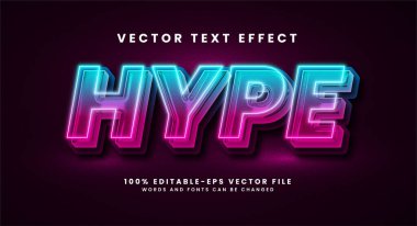 Abartılı 3D metin efekti. Renkli ışık temalı düzenlenebilir metin biçimi efekti.