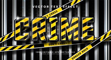 Siyah ve sarı şerit rengi ile düzenlenebilir metin etkisi.